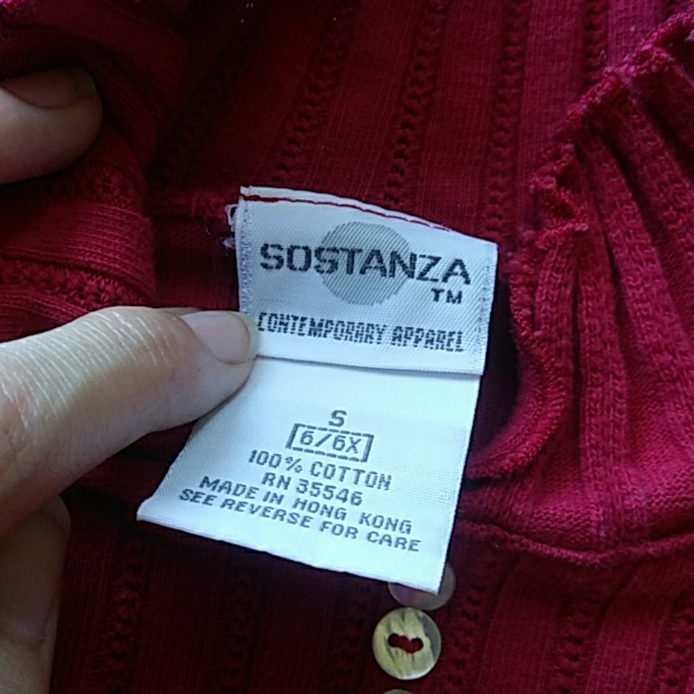 Red Ribbed Bodysuit - Picture 3 of 4